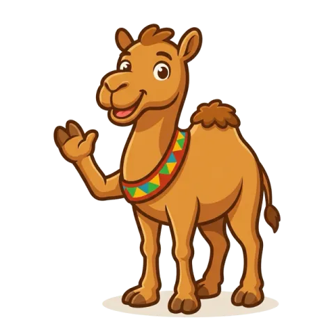 The Mimhar camel waves hello.